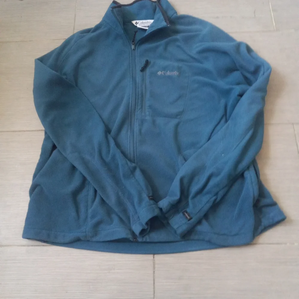 Columbia Sportswear Mens 1/4 Zip Pullover Sweater Stretch Outdoor Blue Size 2XL